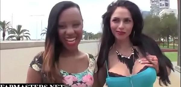  Hot latinas Black and White girls threesome and bog ass fucking - pornvideos18.com